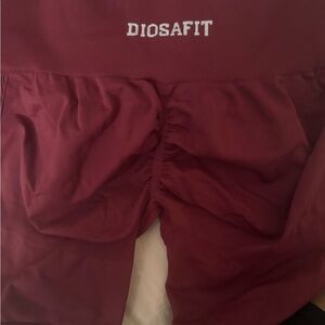 DIOSAFIT Seamless High-Waist Leggings - Burgundy